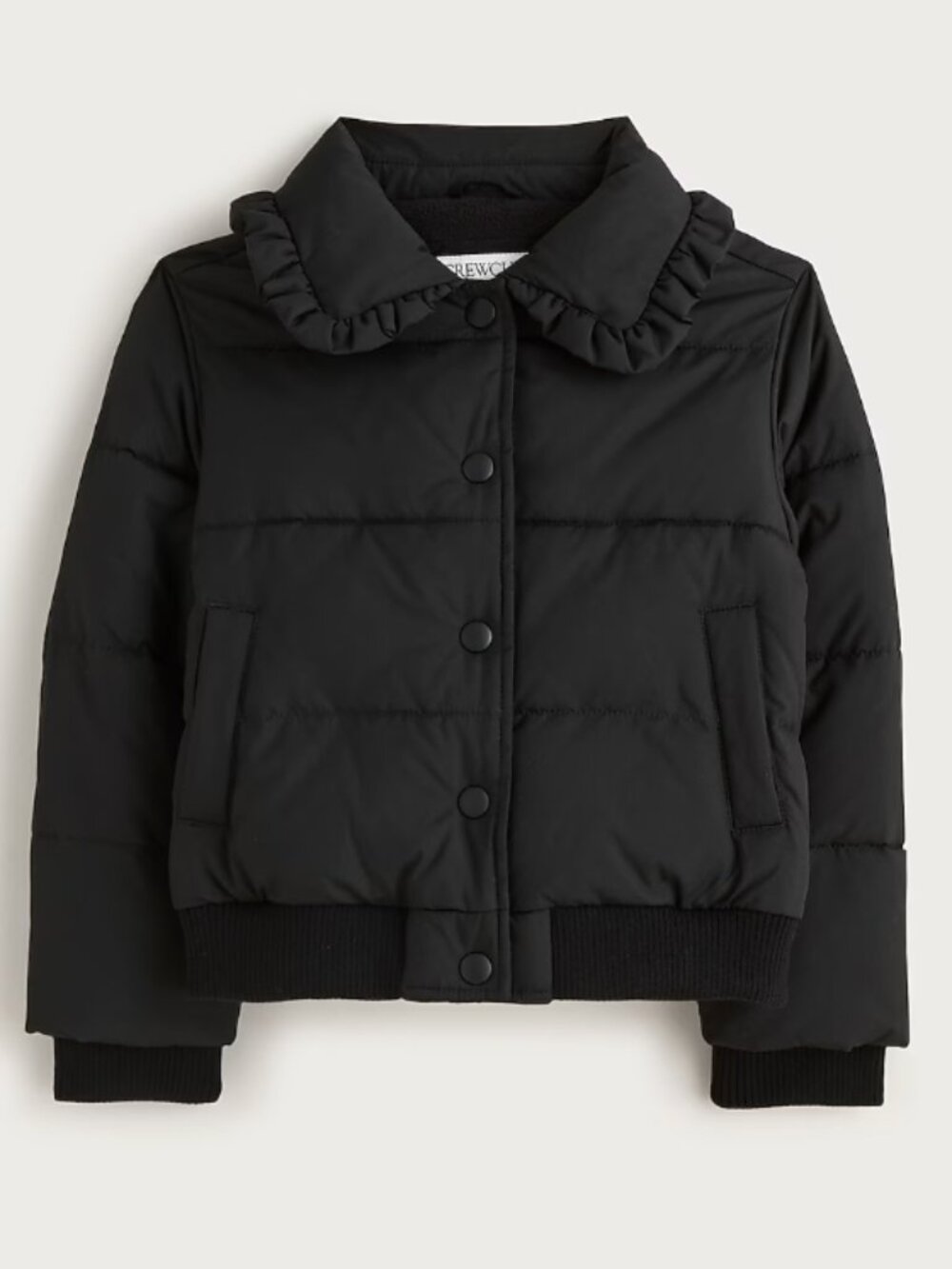 Girls NWT Sealed Black J.Crew Puffer Jacket Size XL Size 12-13
